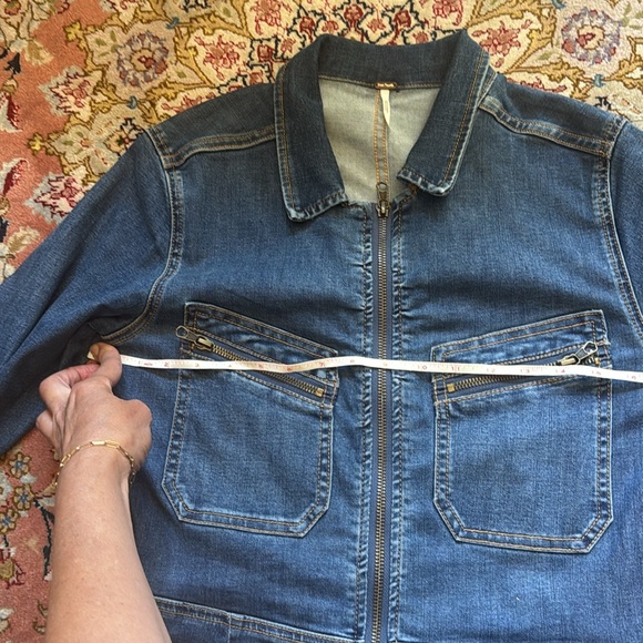 Free People Blue Denim Jumpsuit - Picture 5 of 6